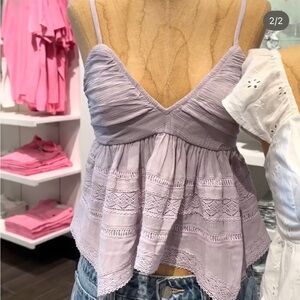 Hollister purple babydoll top